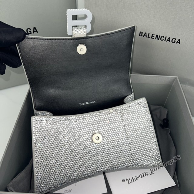 Balenciaga專櫃爆款燙磚重手工小號沙漏包手提包 巴黎世家Hourglass沙漏包 款號：8896 fyj1488